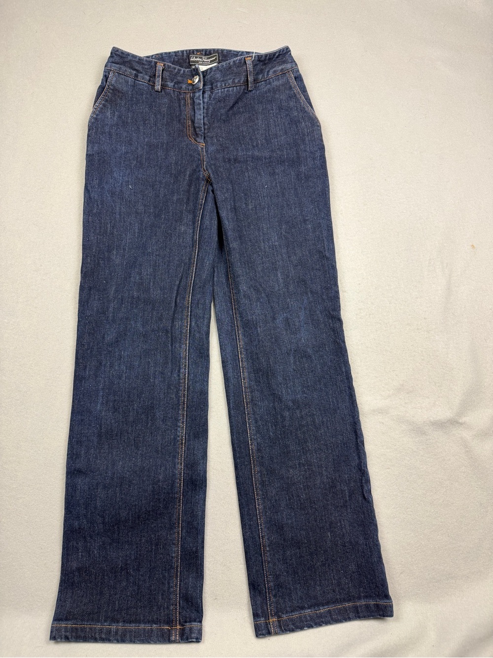 Salvatore Ferragamo Dark Wash Trouser Fit Jeans EU Size 40